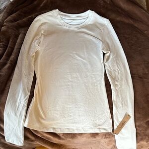 White Long Sleeve Top